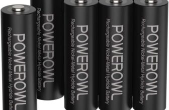 POWEROWL AA Rechargeable Batteries 8 Pack, High Capacity 2800mAh 1200 Cycles 1.2V NiMH Rechargeable Battery AA