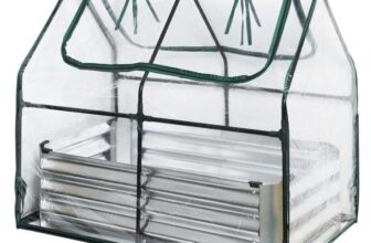 PVC Growhouse with Galvanised Planter, Free C&C