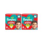 Pampers Baby-Dry Nappy Pants Size 8 22 Nappies X2 Bundle