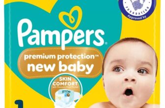 Pampers Premium Protection New Baby Size 1, 50 Nappies, 2kg-5kg, Essential Pack / Size 2 / Size 3