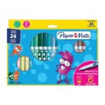 Paper Mate 24 Pack Childrens Washable Felt Tip Colour Pens