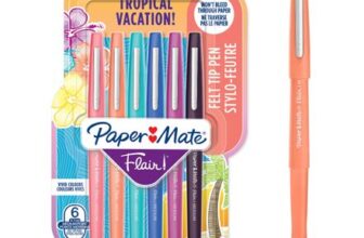 Paper Mate Flair Felt Tip Pens 0.7mm, Assorted Tropical Colors