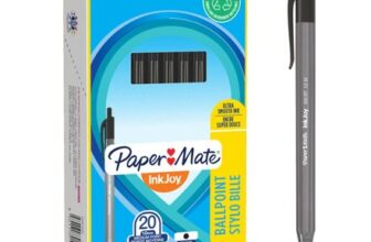 Paper Mate InkJoy 100RT Retractable Ballpoint Pens, 1.0mm, Black, 20-Count