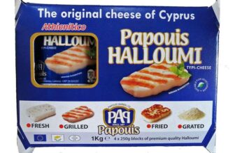 Papouis Halloumi Cheese, 4 x 250g In Store