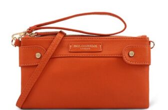 Paul Costelloe Genuine Leather with Wrist Strap & Detachable Strap