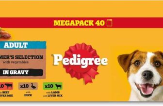 Pedigree Mixed Selection in Gravy 40 Pouches, Adult Wet Dog Food, Megapack (40 x 100 g) – £8.97 S&S