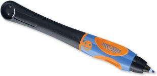 Pelikan Griffix Ergonomic Pen, Refillable Blue Ink, Black, Left-Handed