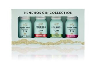 Penrhos – Gin Gift Pack Rhubarb, Apple & Elderflower & Wonky Raspberry 4 X 5cl