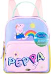 Peppa Pig Mini Backpack for Girls & Toddlers, Cute Small Rucksack, Nursery Daypack Bag for Preschool Lunch Travel Fashion (Multi Peppa Pig)