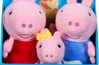 Peppa Pig Peppa, George and Evie 3-Pack, Preschool Plush Soft Toys