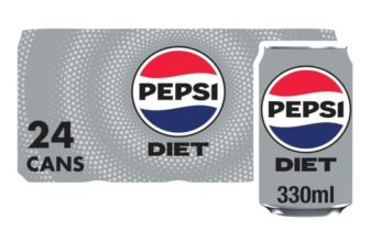 Pepsi Diet Cola Cans 24 x 330 ml (S&S £7.12)