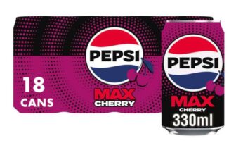 Pepsi Max Cherry, 330ml (Pack of 18) – £4.20 S&S