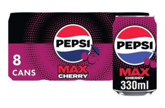 Pepsi Max Cherry Maximum Cherry Cans, 8 x 330ml (1.60 max S&S)