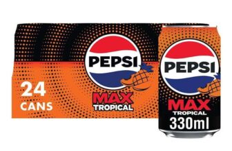 Pepsi Max Tropical, 330ml Cans (Pack of 24) – £7.12 S&S