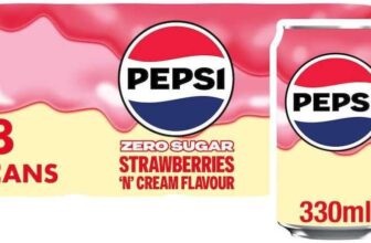 Pepsi Treats Strawberries & Cream, 8 x 330ml
