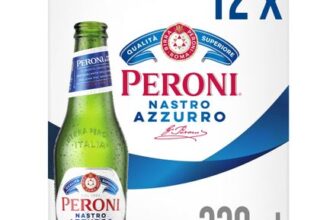 Peroni Nastro Azzurro Beer Lager Bottles 12x330ml Club Card Price
