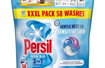 Persil Non-Bio 3-in-1 Washing Capsules, 58 Washes