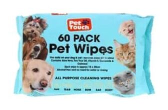 Pet Touch Pet Wipes, (60 Pack)