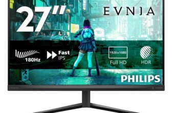 Philips 27M2N3200AM 27 inch FHD Gaming Monitor 180Hz, Fast IPS Panel 0.5ms MPRT Adaptive Sync HDR10 (1920×1080 HDMI 2x 2.0 DP 1x 1.4 )