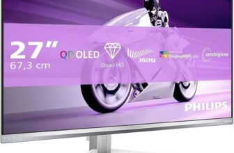 Philips 27M2N8500AM 26.5 inch WQHD Monitor 360Hz, QD-OLED Panel, 0.03ms GtG, Adaptive Sync, HDR400 TrueBlack