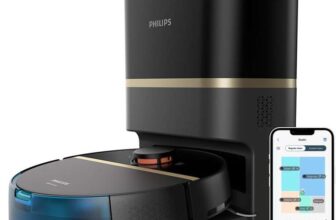 Philips HomeRun 7000 Robot Vac and Mop, 5000 Pa Suction, 180 min Runtime, Smart App Control