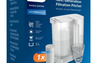 Philips Instant Water Filter Pitcher (3L) – Clean & Great-Tasting Water in Seconds – 1x Taste Filter
