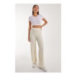 Pink Vanilla Soft Brushed Rib Flares