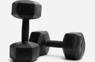Plastic Hex Dumbbells Pair – 2 x 9kg