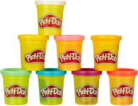 Play-Doh 8-Pack Rainbow Non-Toxic Modelling Compound Set with 8 Colours for Toddlers, Creative Toys for 2 Year Old Kids