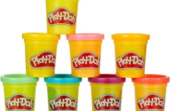 Play-Doh 8-Pack Rainbow Non-Toxic Modelling Compound Set with 8 Colours for Toddlers, Creative Toys for 2 Year Old Kids