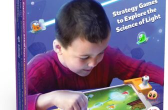 PlayShifu Interactive STEM Toys – Tacto Laser (Kit App) Educational Toy Science Kit for Kids 4 5 6 7 8 Year Old Birthday Gifts Brain Games & STEM Learning 200 Puzzles (Tablet not Included)