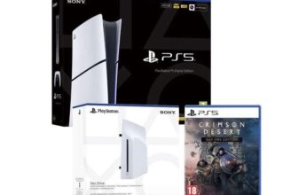 PlayStation 5 Digital Console with Disc Drive and Crimson Desert (PS5)