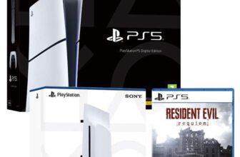 PlayStation 5 Digital Edition with Disc Drive and Resident Evil Requiem (PS5)