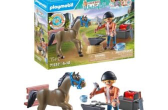 Playmobil 71357 Horses of Waterfall: Farrier Ben and Achilles