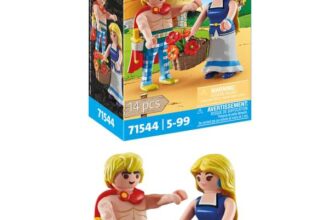 Playmobil 71544 Asterix: Tragicomix and Panacea, beloved couple from the Asterix universe, including bouquet of flowers, sword, and more