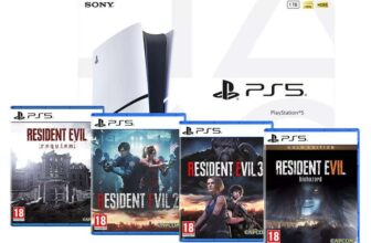 Playstation 5 Disc Console 1TB & Resident Evil: Requiem, Resident Evil 2, Resident Evil 3, Resident Evil 7: Gold Edition (Free C&C)