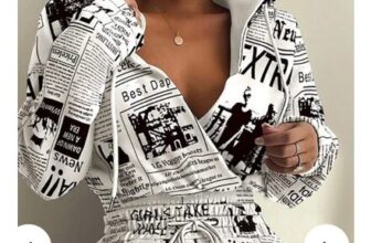 Plus Size Casual News Paper Print Hooded Pocket Mini Dress