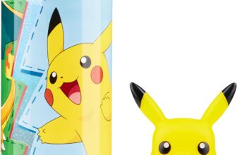 Pokemon Water Bottle with 3D Pikachu Lid, 560ml Kids Travel Drinks Bottle