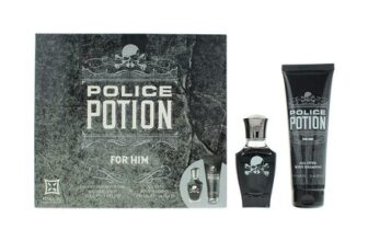 Police Potion for Him 2 Piece Gift Set: Eau De Parfum 30ml – Shower Gel 100ml