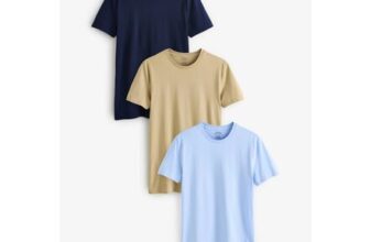Polo Ralph Lauren Light Blue Slim 100% Cotton T-Shirts 3 Pack