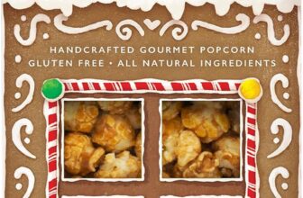 Popcorn Shed Gingerbread Gourmet Popcorn (1 x 80g) – Vegan Gingerbread Caramel Gourmet Popcorn, Easy & Low Calorie Snack, Perfect for Parties, Movie Nights & Gifting
