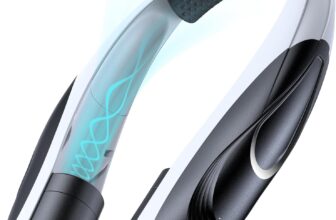 Portable Neck Fan – Hands Free Personal Fan with 6 Speeds & 6000mAh Long-Lasting Battery, USB-C Rechargeable Wearable Fan, 360 Adjustable Airflow, Quiet Cooling for Travel, Office, Outdoor & Home