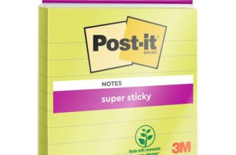 Post-it Super Sticky Large Notes, Lined (S&S £1.70)
