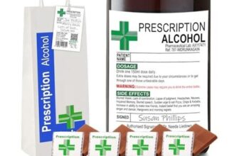 Prescription Wine Label and Bottle Bag with Chocolates