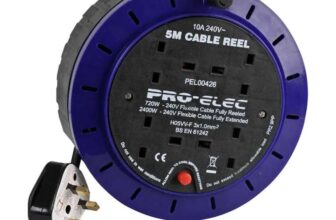 Pro Elec PEL00426 4 Socket Cassette Reel, 10A, 5 m