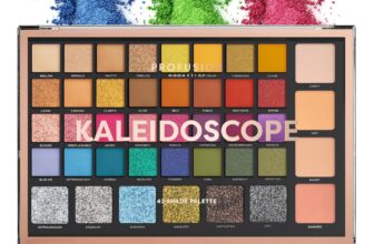 Profusion Cosmetics Kaleidoscope 42 Shade Palette Bright Colors Matte Shimmer Satin Colorful Eyeshadow Makeup Pallete Long lasting and Pro Pigment Silky Powder Eye Shadow