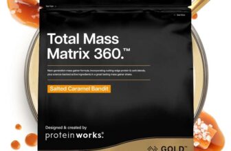 Protein Works Total Mass Matrix 360 – Gold Innovation, Tri Protein Blend, Mass Gainer Protein Powder, Creatine Monohydrate, Glutamine,