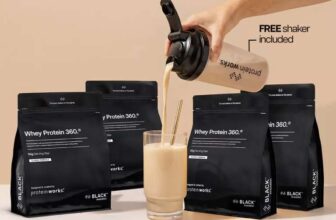 Protein works 360 black – 120 shakes (Free Shaker) – With Code