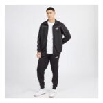 Puma Mens Piping Poly Tracksuit Black