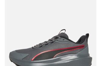 Puma Mens Skyrocket Lite Trail Running Shoes Cool Dark Gray/For All Time Red